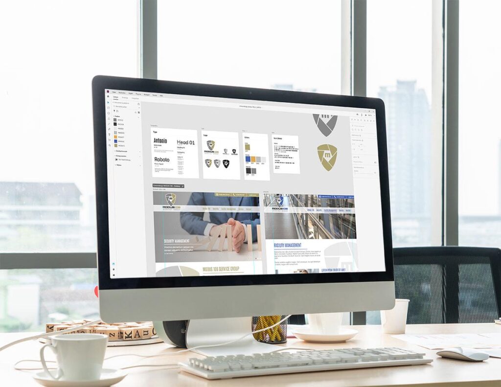 Web design and Elementor development workspace